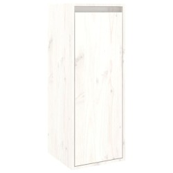 vidaXL Armario de pared de madera maciza de pino blanco 30x30x80 cm