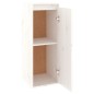 vidaXL Armario de pared de madera maciza de pino blanco 30x30x80 cm vidaXL Armario de pared de madera maciza de pino blanco 30x30x80 cm