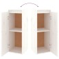 vidaXL Armario de pared de madera maciza de pino blanco 30x30x80 cm vidaXL Armario de pared de madera maciza de pino blanco 30x30x80 cm
