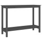 vidaXL Mesa consola de madera maciza de pino gris 110x40x80 cm vidaXL Mesa consola de madera maciza de pino gris 110x40x80 cm