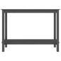 vidaXL Mesa consola de madera maciza de pino gris 110x40x80 cm vidaXL Mesa consola de madera maciza de pino gris 110x40x80 cm