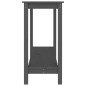 vidaXL Mesa consola de madera maciza de pino gris 110x40x80 cm vidaXL Mesa consola de madera maciza de pino gris 110x40x80 cm