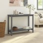 vidaXL Mesa consola de madera maciza de pino gris 110x40x80 cm vidaXL Mesa consola de madera maciza de pino gris 110x40x80 cm
