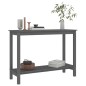 vidaXL Mesa consola de madera maciza de pino gris 110x40x80 cm vidaXL Mesa consola de madera maciza de pino gris 110x40x80 cm