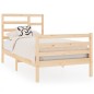vidaXL Estructura de cama madera maciza 75x190 cm