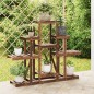 vidaXL Soporte para flores madera maciza abeto 110x25x96 cm vidaXL Soporte para flores madera maciza abeto 110x25x96 cm