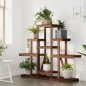 vidaXL Soporte para flores madera maciza abeto 110x25x96 cm vidaXL Soporte para flores madera maciza abeto 110x25x96 cm