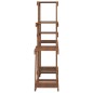 vidaXL Soporte para flores madera maciza abeto 110x25x96 cm vidaXL Soporte para flores madera maciza abeto 110x25x96 cm
