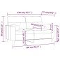 vidaXL Sofá de 2 plazas con cojines tela gris oscuro 120 cm vidaXL Sofá de 2 plazas con cojines tela gris oscuro 120 cm