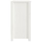 vidaXL Estantería madera maciza de pino blanca 50x35x68 cm