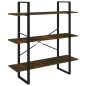 vidaXL Estantería madera contrachapada roble ahumado 100x30x105 cm vidaXL Estantería madera contrachapada roble ahumado 100x30x105 cm