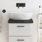 vidaXL Encimera baño madera maciza tratada gris oscuro 40x40x(2-6) cm vidaXL Encimera baño madera maciza tratada gris oscuro 40x40x(2-6) cm