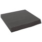 vidaXL Encimera baño madera maciza tratada gris oscuro 40x40x(2-6) cm vidaXL Encimera baño madera maciza tratada gris oscuro 40x40x(2-6) cm