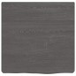 vidaXL Encimera baño madera maciza tratada gris oscuro 40x40x(2-6) cm vidaXL Encimera baño madera maciza tratada gris oscuro 40x40x(2-6) cm