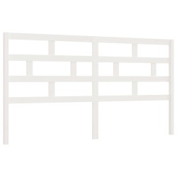 vidaXL Cabecero de cama madera maciza de pino blanco 186x4x100 cm