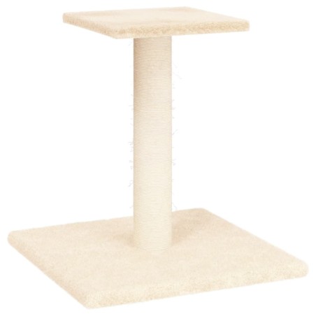vidaXL Poste rascador para gatos con plataforma color crema 38 cm