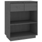 vidaXL Mesa consola de madera maciza de pino gris 60x34x75 cm vidaXL Mesa consola de madera maciza de pino gris 60x34x75 cm