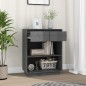 vidaXL Mesa consola de madera maciza de pino gris 60x34x75 cm vidaXL Mesa consola de madera maciza de pino gris 60x34x75 cm
