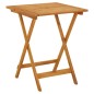 vidaXL Mesa plegable de jardín de madera maciza de acacia 60x60x75 cm vidaXL Mesa plegable de jardín de madera maciza de acacia 60x60x75 cm