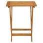 vidaXL Mesa plegable de jardín de madera maciza de acacia 60x60x75 cm vidaXL Mesa plegable de jardín de madera maciza de acacia 60x60x75 cm