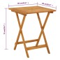 vidaXL Mesa plegable de jardín de madera maciza de acacia 60x60x75 cm vidaXL Mesa plegable de jardín de madera maciza de acacia 60x60x75 cm