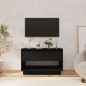 vidaXL Mueble para TV madera contrachapada negro 70x41x44 cm