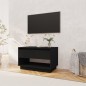 vidaXL Mueble para TV madera contrachapada negro 70x41x44 cm