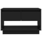 vidaXL Mueble para TV madera contrachapada negro 70x41x44 cm