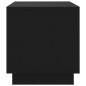 vidaXL Mueble para TV madera contrachapada negro 70x41x44 cm