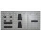 vidaXL Tableros de clavijas para pared 3 unidades acero 40x58 cm vidaXL Tableros de clavijas para pared 3 unidades acero 40x58 cm