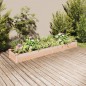 vidaXL Jardinera arriate con forro madera maciza abeto 240x45x25 cm vidaXL Jardinera arriate con forro madera maciza abeto 240x45x25 cm