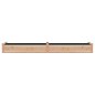 vidaXL Jardinera arriate con forro madera maciza abeto 240x45x25 cm vidaXL Jardinera arriate con forro madera maciza abeto 240x45x25 cm
