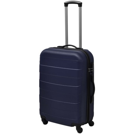 vidaXL Set Trolley Maleta Rígida Tres Uds. Azul