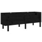 vidaXL Arriate elevado de jardín madera maciza pino negro 160x50x57 cm vidaXL Arriate elevado de jardín madera maciza pino negro 160x50x57 cm