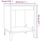 vidaXL Mesita de noche blanco brillante 40x35x50 cm