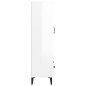 vidaXL Aparador de madera contrachapada blanco brillante 70x31x115cm vidaXL Aparador de madera contrachapada blanco brillante 70x31x115cm