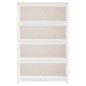 vidaXL Estantería madera maciza de pino blanca 80x35x126 cm vidaXL Estantería madera maciza de pino blanca 80x35x126 cm