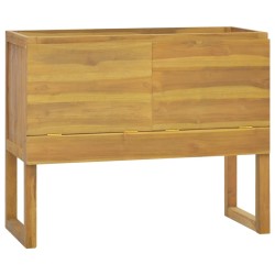 vidaXL Armario de baño madera maciza de teca 90x45x75 cm