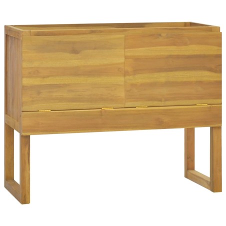 vidaXL Armario de baño madera maciza de teca 90x45x75 cm