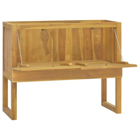 vidaXL Armario de baño madera maciza de teca 90x45x75 cm