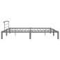 vidaXL Estructura de cama de metal gris 200x200 cm