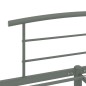 vidaXL Estructura de cama de metal gris 200x200 cm