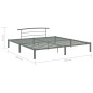 vidaXL Estructura de cama de metal gris 200x200 cm