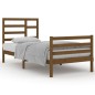 vidaXL Estructura de cama madera maciza marrón miel 90x200 cm vidaXL Estructura de cama madera maciza marrón miel 90x200 cm