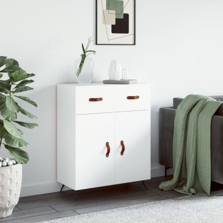 vidaXL Aparador de madera de ingeniería blanco 69,5x34x90 cm