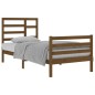 vidaXL Estructura de cama madera maciza marrón miel 90x200 cm vidaXL Estructura de cama madera maciza marrón miel 90x200 cm