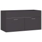 vidaXL Armario para lavabo madera contrachapada gris 90x38,5x46 cm vidaXL Armario para lavabo madera contrachapada gris 90x38,5x46 cm