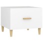 vidaXL Mesa de centro madera contrachapada blanco 50x50x40 cm vidaXL Mesa de centro madera contrachapada blanco 50x50x40 cm