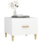 vidaXL Mesa de centro madera contrachapada blanco 50x50x40 cm vidaXL Mesa de centro madera contrachapada blanco 50x50x40 cm