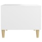 vidaXL Mesa de centro madera contrachapada blanco 50x50x40 cm vidaXL Mesa de centro madera contrachapada blanco 50x50x40 cm